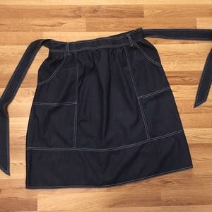 Universal Threads Dark Denim Chambray Skirt Large